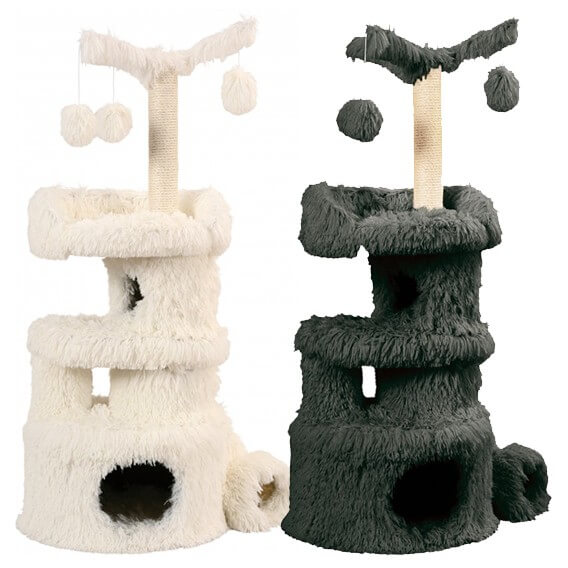 arbre a chat yeti blanc